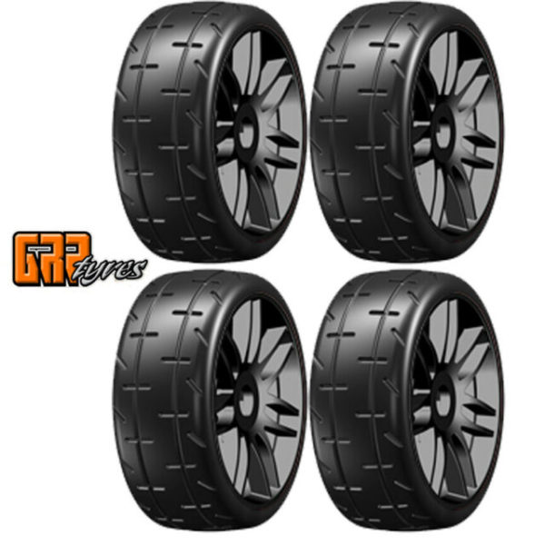 1:8 GT - T01 REVO - S4 SoftMedium - Mounted on New Spoked Black Wheel (PR)