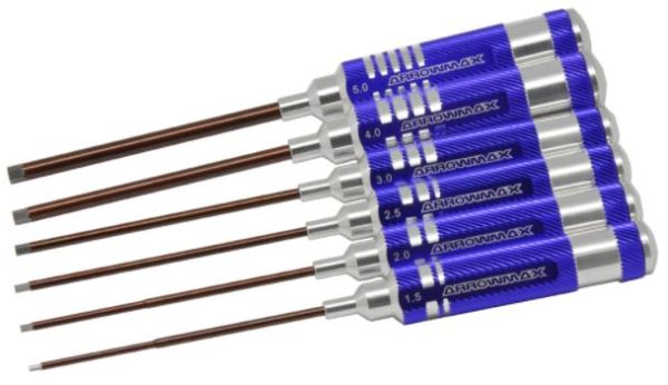 Arrowmax Allen Wrenches 1.5-2.0-2.5-3.0-4-5.0X120MM - 6 PCS