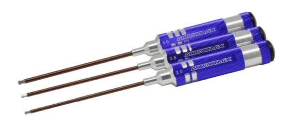 Arrowmax Ball Driver Hex Wrench Set 2.0 2.5 And 3.0x120mm