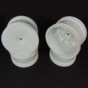 TPRO 1/10 2/4WD Rear Off Road Dish Wheel 12mm Hex - White - 4pk