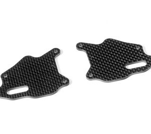 XB8 GRAPHITE FRONT LOWER ARM PLATE (2)