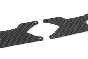 XB8 GRAPHITE REAR LOWER ARM PLATE 1.6 MM (2)