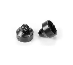 XB8 ALU SHOCK CAP NUT - SWISS 7075 T6 - BLACK COATED (2)