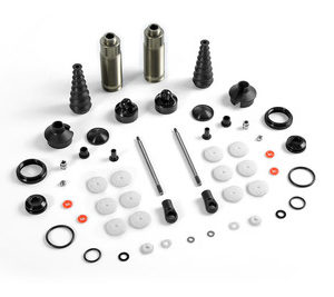 XB8 REAR SHOCK ABSORBERS + BOOTS COMPLETE SET (2)