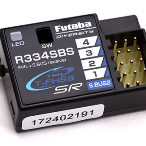 Futaba R334SBS 4-Channel T-FHSS SR Receiver - HV, 2.4GHz