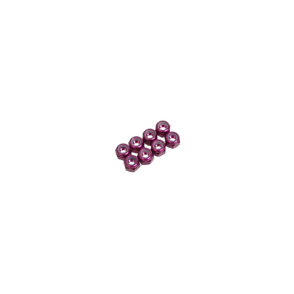 SPEED PACK - M3 Nyloc Nut - Purple Alloy (pk8)
