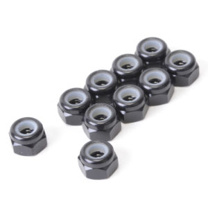 ERP - M3 Alloy Nyloc Nuts - Black - pk10