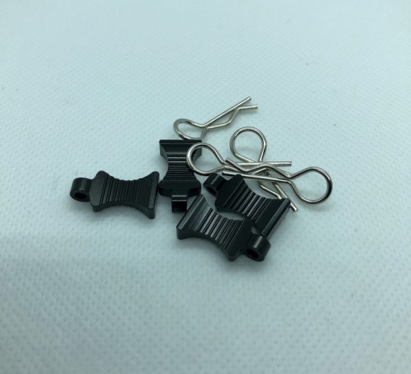 ERP Pro Alloy Easy Pull Body Clips (For 8th/10th Scale) 4pcs - Image 2