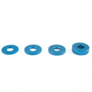 TWORK's Aluminum Shim 3X7.8mm Set TAMIYA BLUE 0.5,0.75,1,2mm each 4pcs.