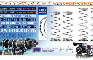 XRAY LONG PROGRESSIVE SPRINGS - MEDIUM-HARD - 4 STRIPES (2)