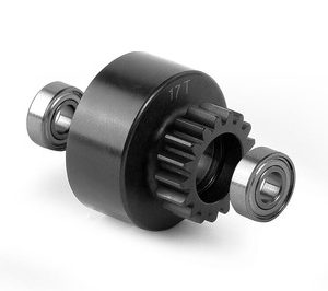 CLUTCH BELL 17T WITH OVERSIZED 5x12x4MM BALL-BEARINGS - V2