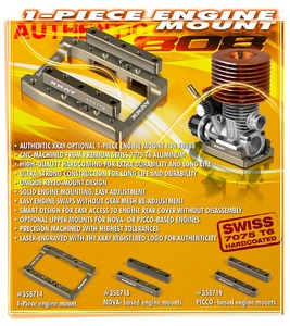 ALU ONE-PIECE ENGINE MOUNT - SWISS 7075 T6 - HARD COATED
