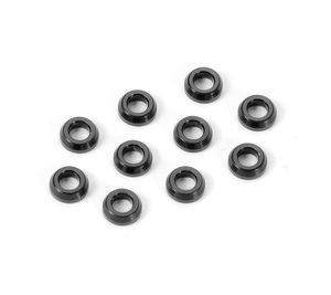 ALU CONICAL SHIM 3x6x2.0MM - BLACK (10)