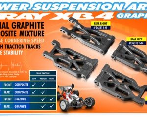 COMPOSITE SUSPENSION ARM REAR LOWER LEFT - GRAPHITE