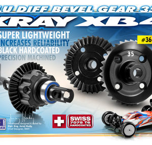 ALU DIFF. BEVEL GEAR 35T - 7075 T6 HARD COATED