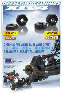 ALU WHEEL HUB 14MM - OFFSET