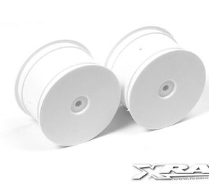 4WD REAR WHEEL AERODISK WITH 14MM HEX - WHITE (2)