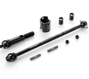 ECS FRONT DRIVE SHAFT 81MM WITH 2.5MM PIN - HUDY SPRING STEEL? - SET