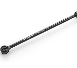 FRONT DRIVE SHAFT 81MM WITH 2.5MM PIN - HUDY SPRING STEEL?