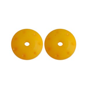 Ultimate 16MM Conical Shock Pistons Yellow (1.2MM X 7 Angled Holes) (2PCS)