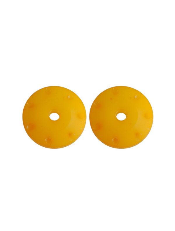 Ultimate 16MM Conical Shock Pistons Yellow (1.2MM X 7 Angled Holes) (2PCS)