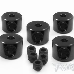 TA-021 Aluminum 2.5mm Bore Collar 5pcs - Black