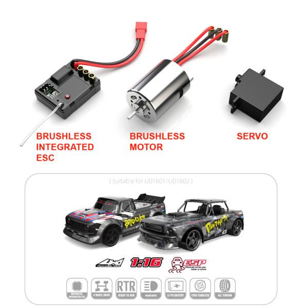UDIRC Breaker Drift Truck (Brushed or Brushless) - Image 2