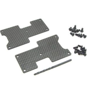 Answer RC "CS" Rear Carbon Arm Stiffeners w. 2.5 + 3.0mm screws and drill bit