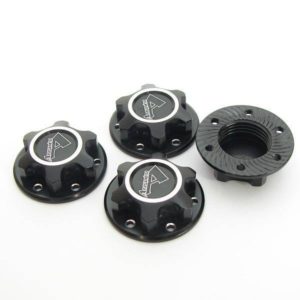 Answer-RC v2 Lightweight Locking Wheel Nut 1.0mm - 4pk - Black