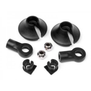 HB RACING Shock End/Shock Spring Retainer Set