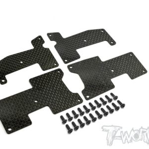 TO-180 Graphite A-arm Stiffeners Set 1.2mm  ( For HB Racing D815/RGT8/D817/D817 V2/D819)