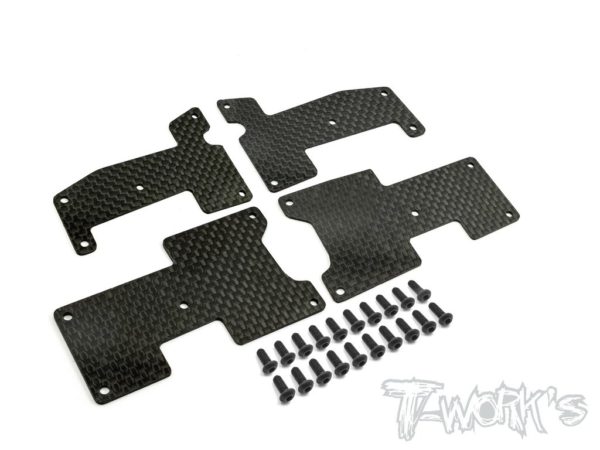 TO-180 Graphite A-arm Stiffeners Set 1.2mm  ( For HB Racing D815/RGT8/D817/D817 V2/D819)