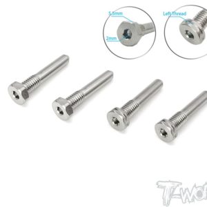 TP-119-HB 64 Titanium Screw Type Shock Pin Set ( For HB D819RS/819/817/E819/817 ) LT 2pcs. RT 2pcs.