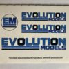 ERP100 Evolution Models Sticker Sheet - 1pc