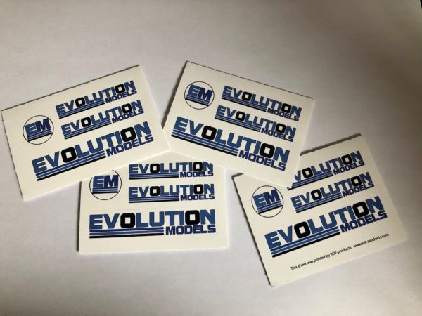 ERP100 Evolution Models Sticker Sheet - 1pc - Image 2
