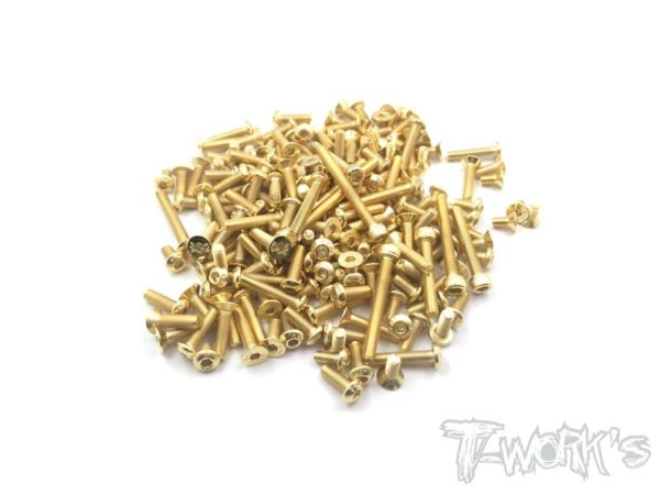 GSS-Optima Gold Plated Steel Screw Set 98pcs.( For Kyosho Optima )