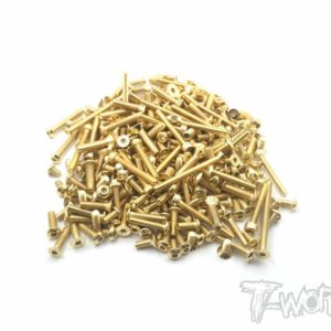 T-Works Gold Plated Steel Screw Set 145pcs. (HB D8 WS )