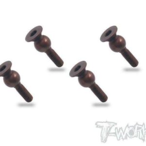 TE-140 Spring Steel 5.8mm Ball with Backstop ( For Kyosho Optima ) 4pcs.