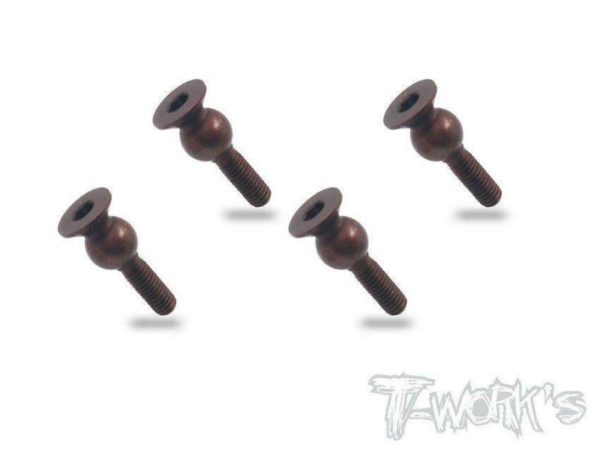 TE-140 Spring Steel 5.8mm Ball with Backstop ( For Kyosho Optima ) 4pcs.