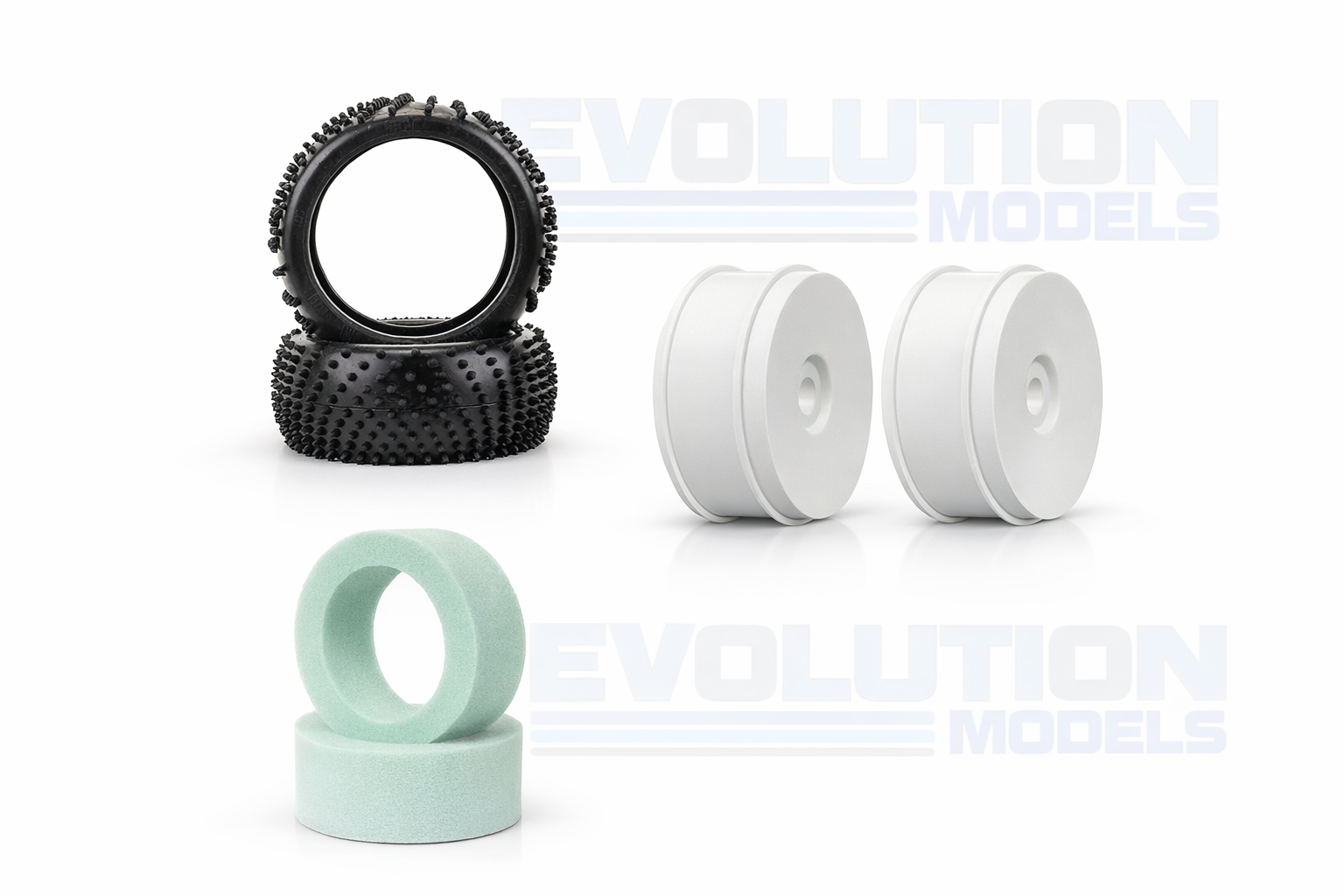 Astro Wet Tyre Combo Set - Spiral Silver (4)