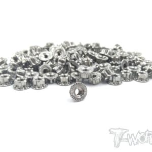 TP-025 Titanium Light Weight Serrated M4 Wheel Nuts (4pcs)