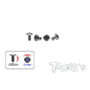 TP-150 64 Titanium Engine Mount Screw 4x8mm( For Mayako MX8 ) 4pcs.