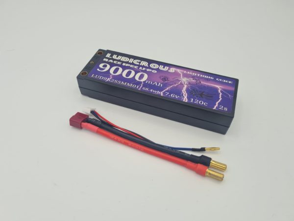 Ludicrous Lipo 2s HV 7.6v 9000mah Stick (5mm)