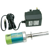 Fastrax High Capacity 4500mah Glow Starter And Charger (UK Plug)