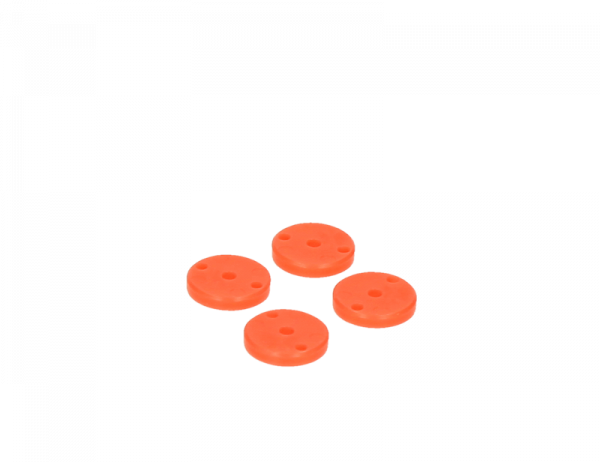 HB RACING Shock Piston Set (2X1.6mm/2X1.7mm)