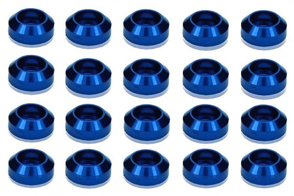 3X9mm Round Washer (Blue) (20)
