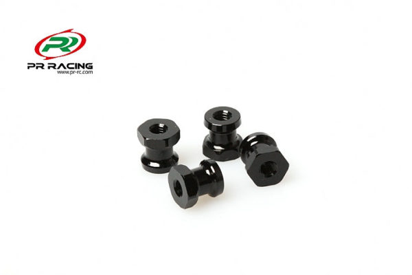 Aluminium Shock Stand off Set - Black (4)