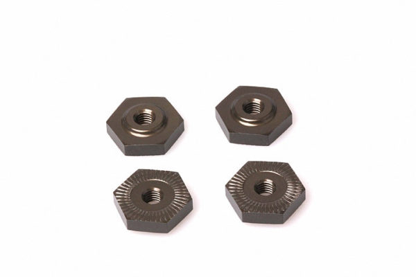 PR 10 th 17mm Aluminum Clamping Wheel Hex Nut(4)