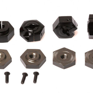 PR 10 th 17mm Aluminum Clamping Wheel Hex 8.0mm +Nut (4)