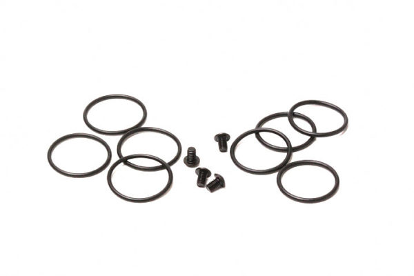 Shock Cap. Screw 2.5x4 (4) and O-Ring 14x1.2+15x1.2 (4) Set For Type R